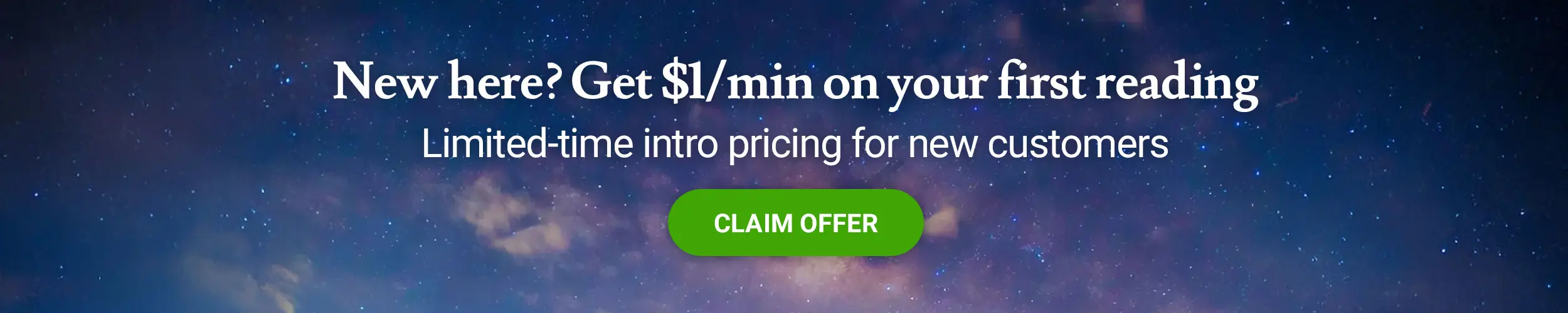 New customer offer